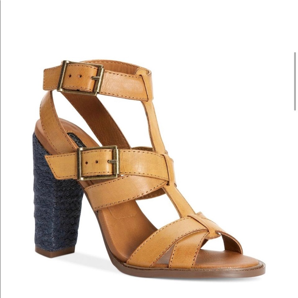 Calvin Klein Sabelle Leather Sandals